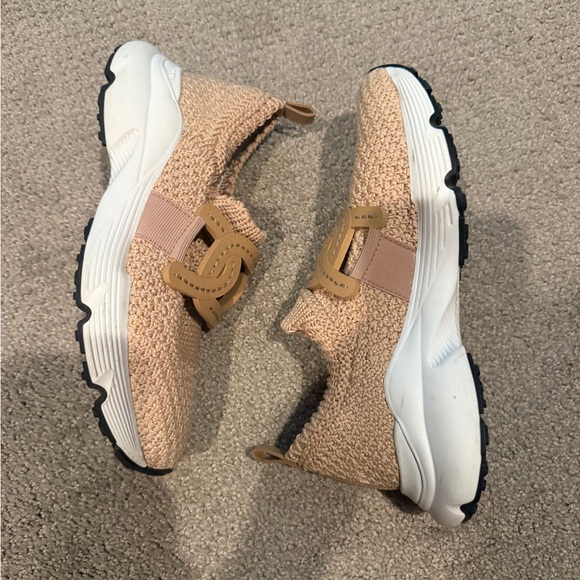 Tod's Beige Knit Slip-On Sneakers - Picture 4 of 6